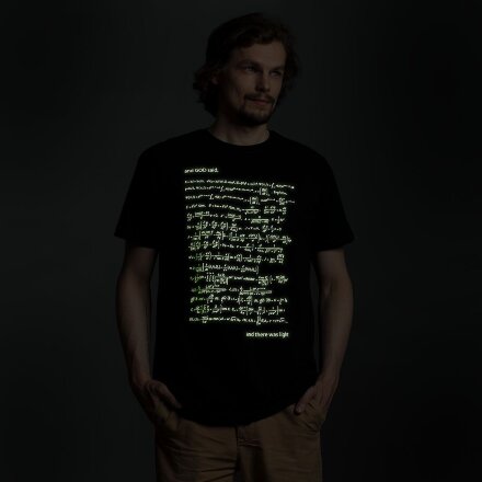 Футболка мужская «Да будет свет», со светящимся принтом Футболка мужская «Да будет свет», со светящимся принтом