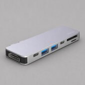 USB-C адаптер для MacBook 7-в-1, серебро, Deppa USB-C адаптер для MacBook 7-в-1, серебро, Deppa