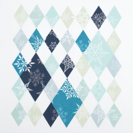 Холщовая сумка «Ромбо. Первый снег», белая Холщовая сумка «Ромбо. Первый снег», белая