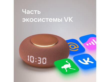 Умная колонка VK Капсула Мини с голосовым помощником Марусей, терракотовый Умная колонка VK Капсула Мини с голосовым помощником Марусей, терракотовый