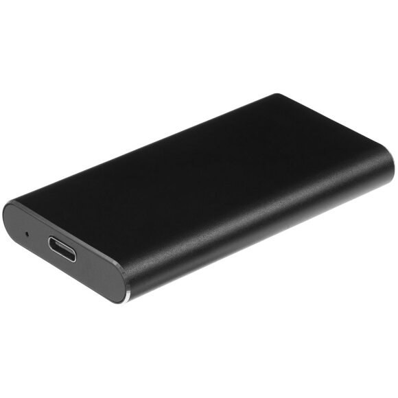 Портативный внешний диск SSD Uniscend Drop, 256 Гб, черный с нанесением логотипа