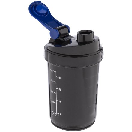 Спортивный шейкер Tonus, черно-синий Спортивный шейкер Tonus, черно-синий