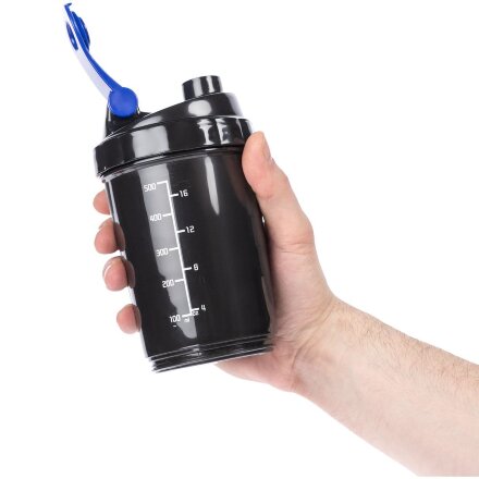 Спортивный шейкер Tonus, черно-синий Спортивный шейкер Tonus, черно-синий