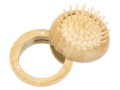 Расческа с зеркалом из бамбука Daisy, натуральный Расческа с зеркалом из бамбука Daisy, натуральный