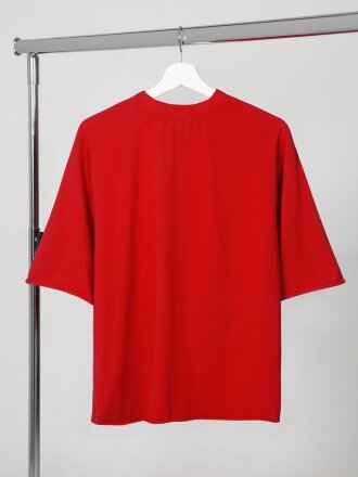 Футболка оверсайз Vozduh 2.0, красная Футболка оверсайз Vozduh 2.0, красная