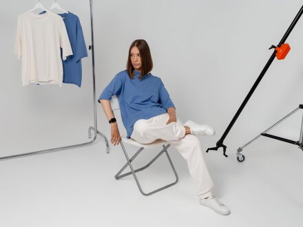 Футболка оверсайз Vozduh 2.0, красная Футболка оверсайз Vozduh 2.0, красная