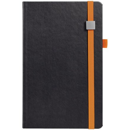 Ежедневник Ton Metal, недатированный, черный с оранжевым Ежедневник Ton Metal, недатированный, черный с оранжевым