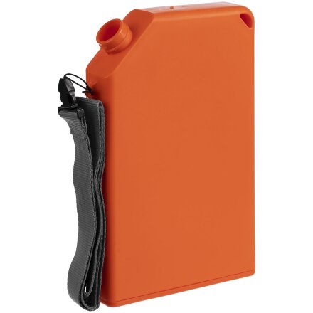 Плоская бутылка для воды Flacon, оранжевая Плоская бутылка для воды Flacon, оранжевая