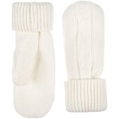 Варежки Knit Beat, белые (молочные) Варежки Knit Beat, белые (молочные)