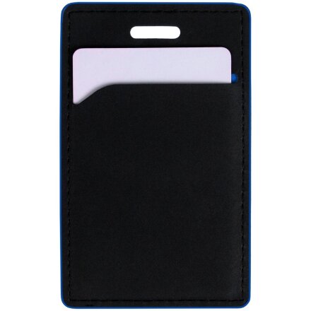 Чехол для пропуска Multimo, черный с синим Чехол для пропуска Multimo, черный с синим