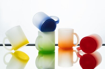 Кружка Grade Fade для сублимационной печати, матовая, оранжевая Кружка Grade Fade для сублимационной печати, матовая, оранжевая