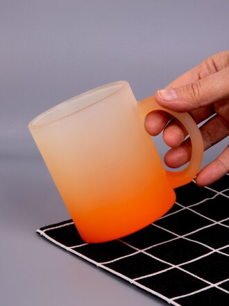 Кружка Grade Fade для сублимационной печати, матовая, оранжевая Кружка Grade Fade для сублимационной печати, матовая, оранжевая