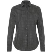 Рубашка женская Becker Women, темно-серая с белым Рубашка женская Becker Women, темно-серая с белым