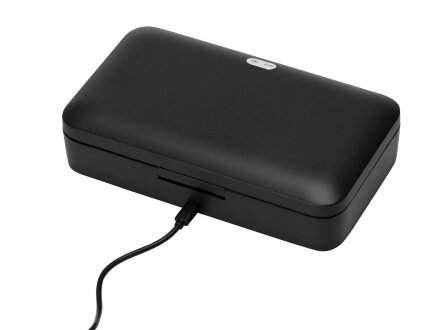 УФ-стерилизатор c функцией беспроводной зарядки Sector, Evolt, черный УФ-стерилизатор c функцией беспроводной зарядки Sector, Evolt, черный