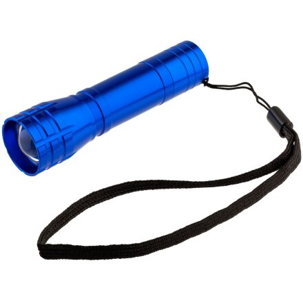 Фонарик с фокусировкой луча Beaming, синий Фонарик с фокусировкой луча Beaming, синий