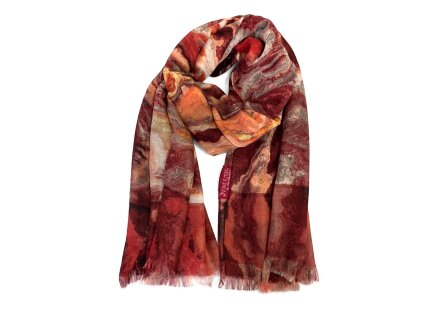 Мужской шарф Красный Оникс Мужской шарф Красный Оникс
