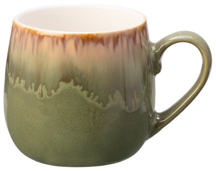 Кружка с вулканическим эффектом по краю Etna, 440 мл, оливковый Кружка с вулканическим эффектом по краю Etna, 440 мл, оливковый