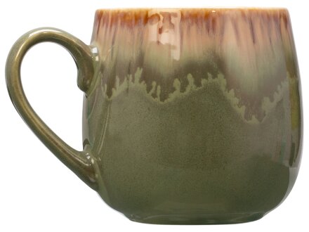 Кружка с вулканическим эффектом по краю Etna, 440 мл, оливковый Кружка с вулканическим эффектом по краю Etna, 440 мл, оливковый