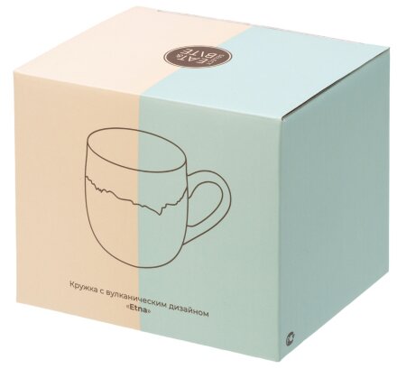 Кружка с вулканическим эффектом по краю Etna, 440 мл, оливковый Кружка с вулканическим эффектом по краю Etna, 440 мл, оливковый