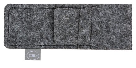 Футляр для ручек из RPET-фетра Felt, серый Футляр для ручек из RPET-фетра Felt, серый