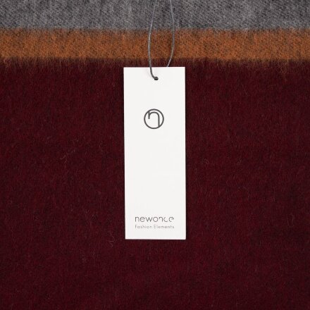 Шарф Charming, коричневый с оранжевым Шарф Charming, коричневый с оранжевым