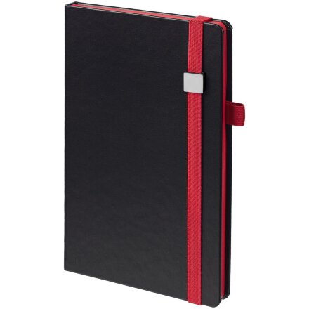 Ежедневник Ton Metal, недатированный, черный с красным Ежедневник Ton Metal, недатированный, черный с красным