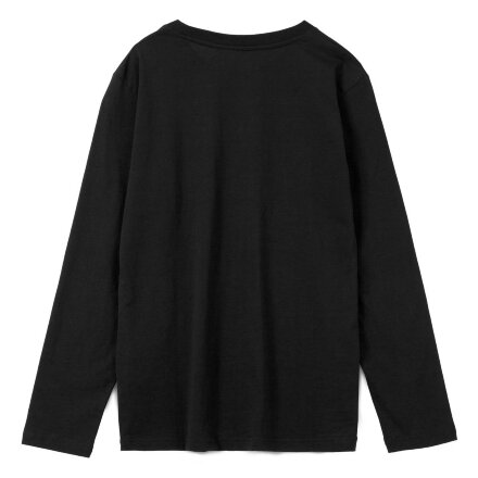 Футболка с длинным рукавом Lehta, черная Футболка с длинным рукавом Lehta, черная