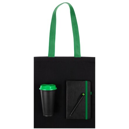 Набор Velours Bag, черный с зеленым Набор Velours Bag, черный с зеленым