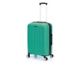 Чемодан TORBER В Отпуск, ярко-бирюзовый, полипропилен, 65,5 х 43,5 х 26 см, 62 л