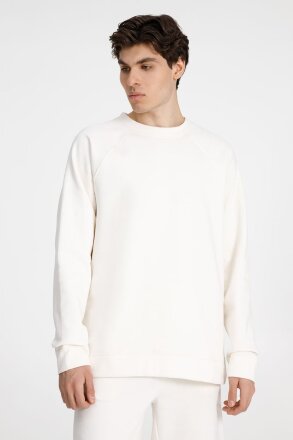 Свитшот унисекс S1, молочно-белый