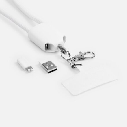 Кабель-ланьярд energyFlex Pro, белый Кабель-ланьярд energyFlex Pro, белый