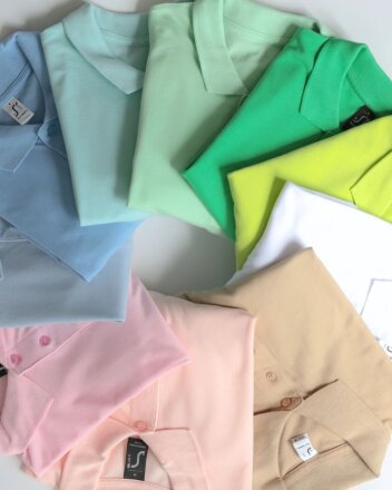 Рубашка поло мужская Summer 170, голубая Рубашка поло мужская Summer 170, голубая