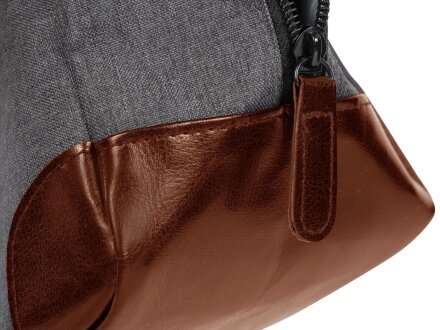 Несессер Fabrizio, серый/коричневый Несессер Fabrizio, серый/коричневый