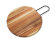 Деревянная круглая доска из акации с металлической ручкой Кира Деревянная круглая доска из акации с металлической ручкой Кира
