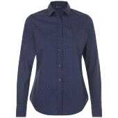 Рубашка женская Becker Women, темно-синяя с белым Рубашка женская Becker Women, темно-синяя с белым