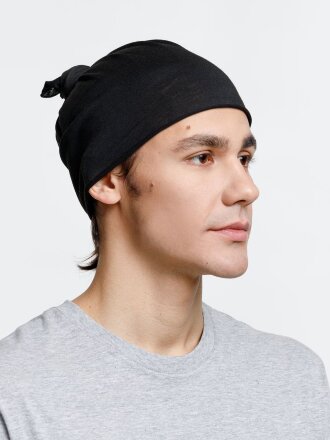 Многофункциональная бандана Dekko, черная Многофункциональная бандана Dekko, черная