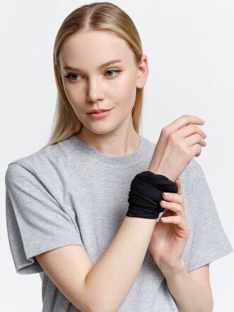 Многофункциональная бандана Dekko, черная Многофункциональная бандана Dekko, черная