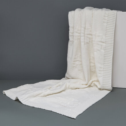 Плед под заказ с индивидуальным принтом. Полиэстер-софт, Петельный рисунок. 1 цвет. Размер 110х170