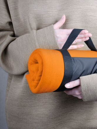 Дорожный плед Voyager, оранжевый Дорожный плед Voyager, оранжевый