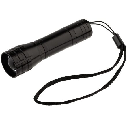 Фонарик с фокусировкой луча Beaming, черный Фонарик с фокусировкой луча Beaming, черный