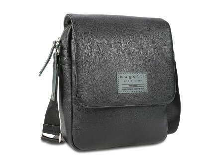 Сумка наплечная BUGATTI Moto D, чёрная, полиуретан, 25х8х30 см, 4 л Сумка наплечная BUGATTI Moto D, чёрная, полиуретан, 25х8х30 см, 4 л