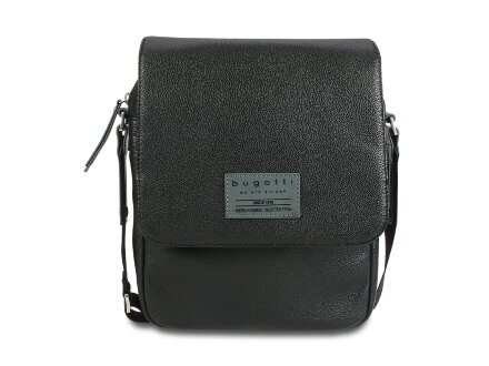 Сумка наплечная BUGATTI Moto D, чёрная, полиуретан, 25х8х30 см, 4 л Сумка наплечная BUGATTI Moto D, чёрная, полиуретан, 25х8х30 см, 4 л