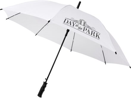23-дюймовый ветрозащитный полуавтоматический зонт Bella, белый 23-дюймовый ветрозащитный полуавтоматический зонт Bella, белый