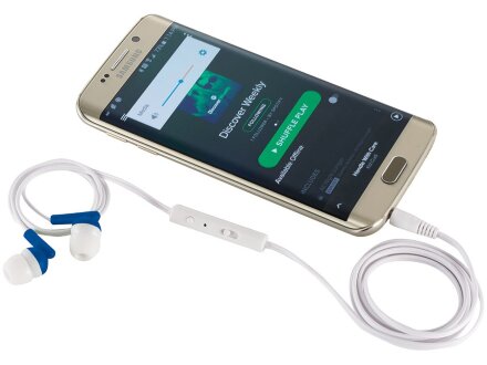 Наушники Earbuds, ярко-синий Наушники Earbuds, ярко-синий