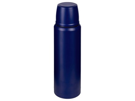 Подарочный набор с термосом и пледом Serenity, синий