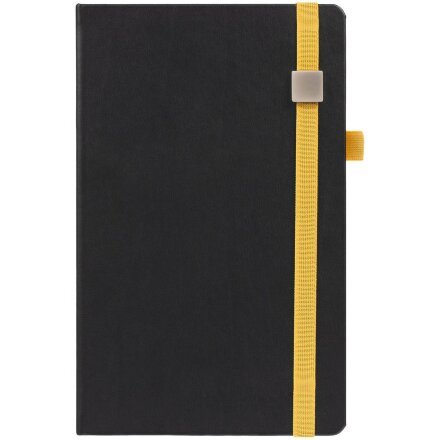 Ежедневник Ton Metal, недатированный, черный с желтым Ежедневник Ton Metal, недатированный, черный с желтым