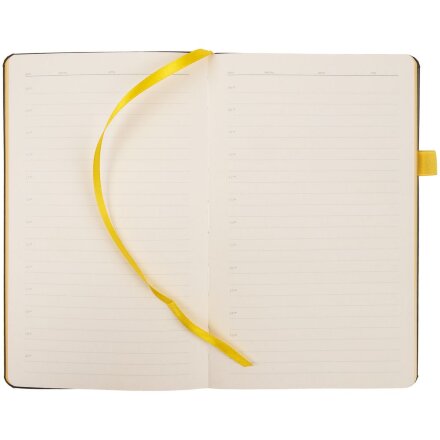 Ежедневник Ton Metal, недатированный, черный с желтым Ежедневник Ton Metal, недатированный, черный с желтым