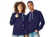 Толстовка унисекс Stream с капюшоном, нэви Толстовка унисекс Stream с капюшоном, нэви