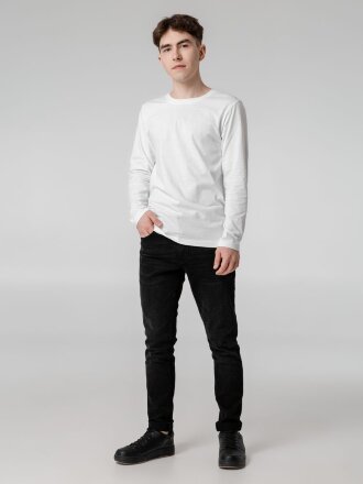 Футболка с длинным рукавом Lehta, белая Футболка с длинным рукавом Lehta, белая