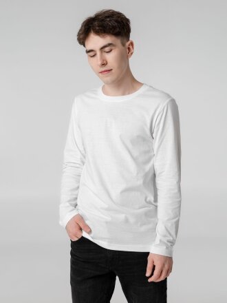 Футболка с длинным рукавом Lehta, белая Футболка с длинным рукавом Lehta, белая